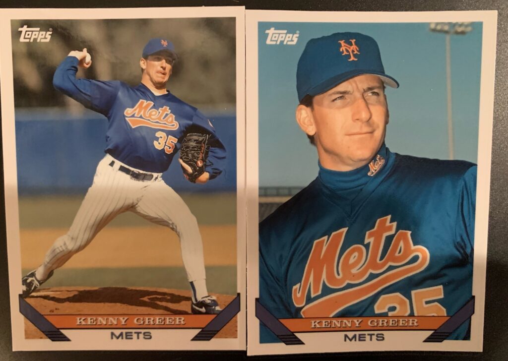 Kenny Greer Mets baseball card